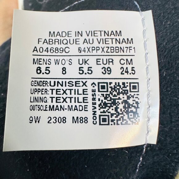 ⭐Converse Chuck Taylor All Star Cruise Hi Sz 8 Women Shoes Black Sneaker A04689C - Picture 12 of 12